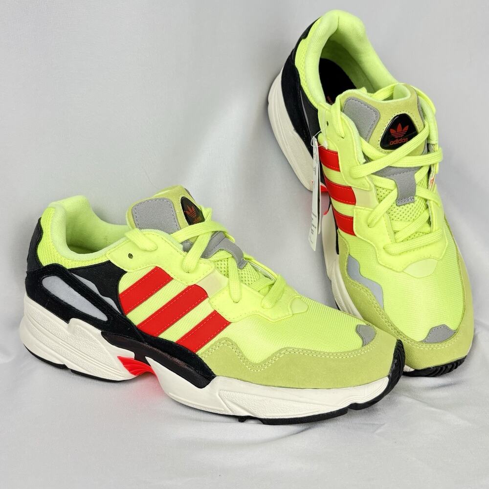 Adidas Yung-96 EE7246 Hi-Res Yellow Solar Red Men Size US 9.5 NWT Sneakers New